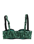 Dolce & Gabbana Grüner Balconette-BH mit Pailletten aus Nylon