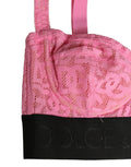 Dolce & Gabbana Pink Semi-Pad Underwire Balconette Bra Underwear