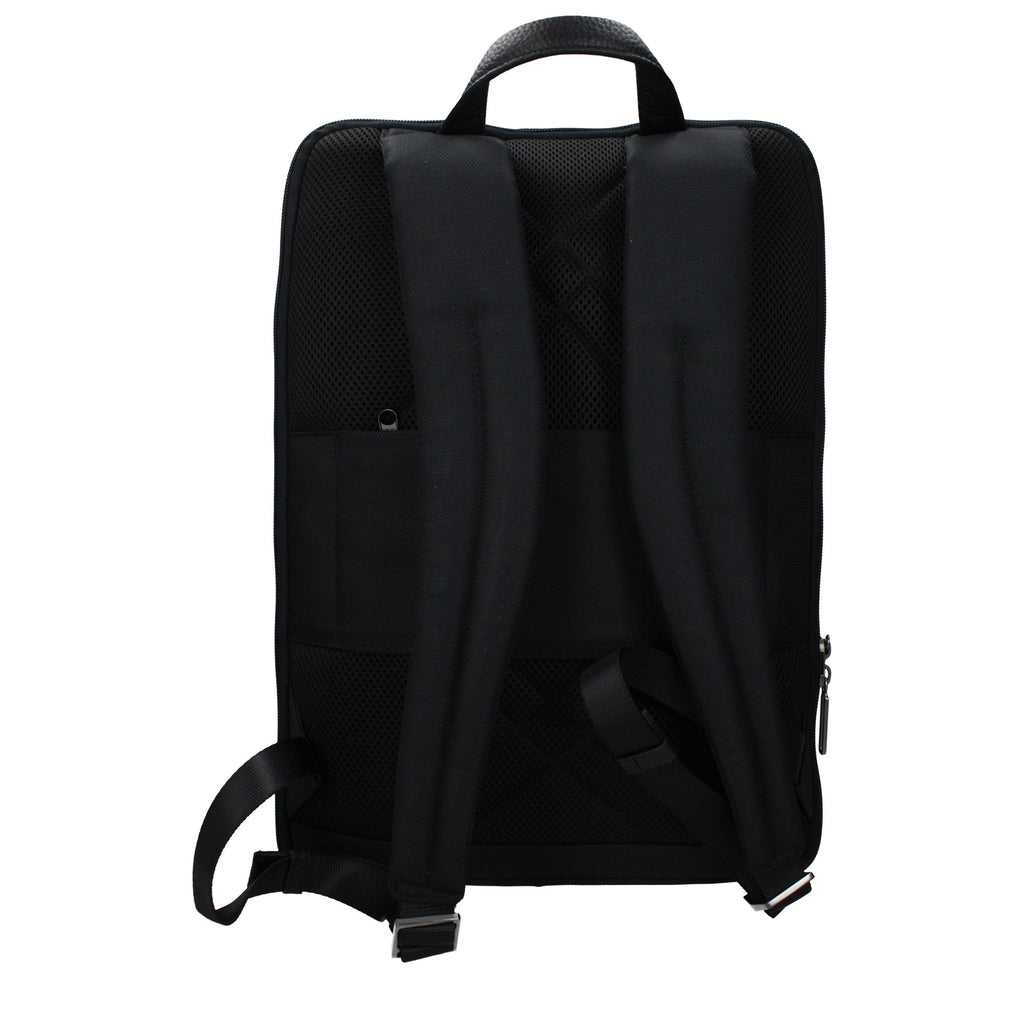 Piquadro Schwarzer Rucksack aus Stoff