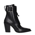 Jimmy Choo Schwarze Leder-Stiefeletten
