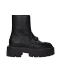 Jimmy Choo Schwarze Leder-Stiefeletten