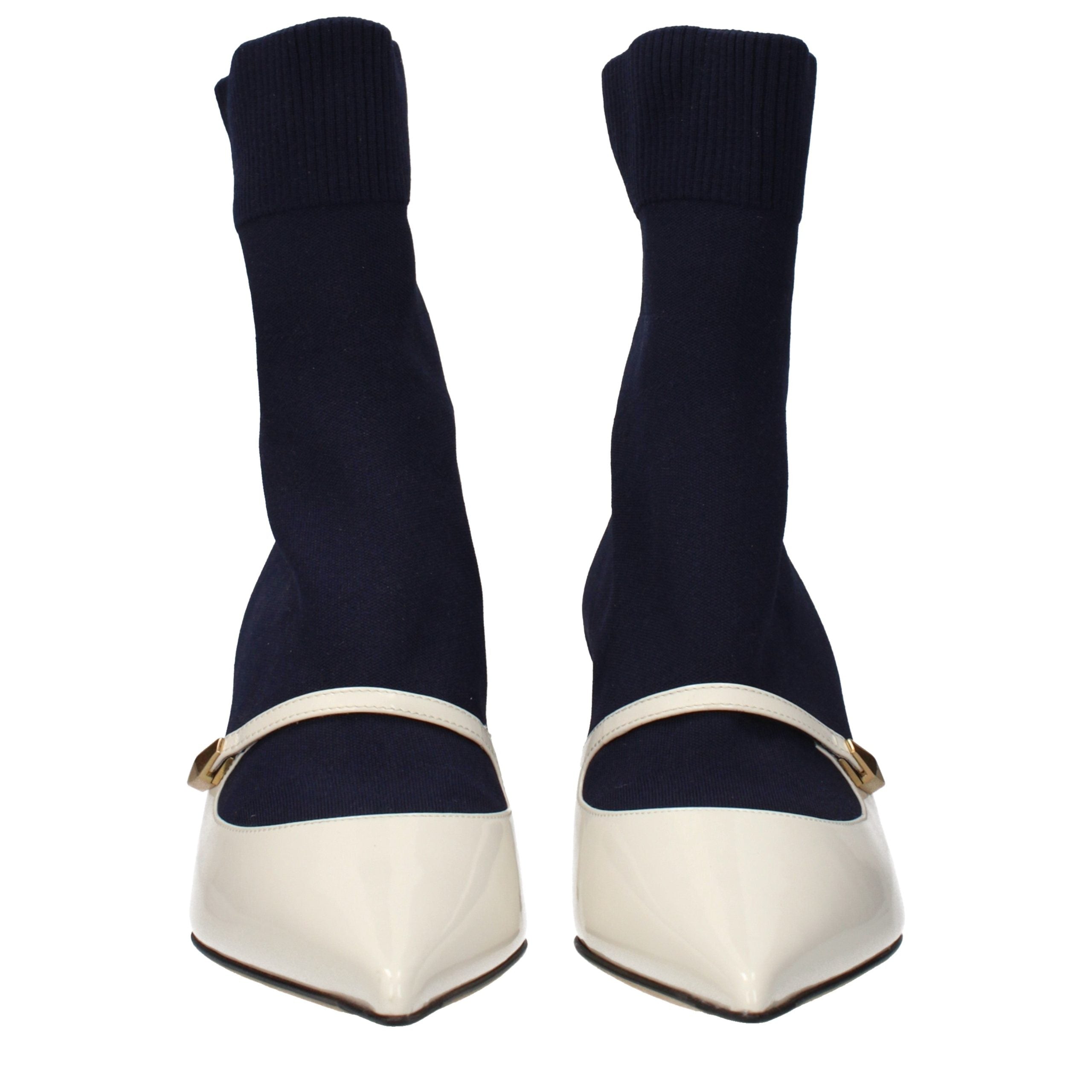 Jimmy Choo Blaue Ankle Boots aus Stoff