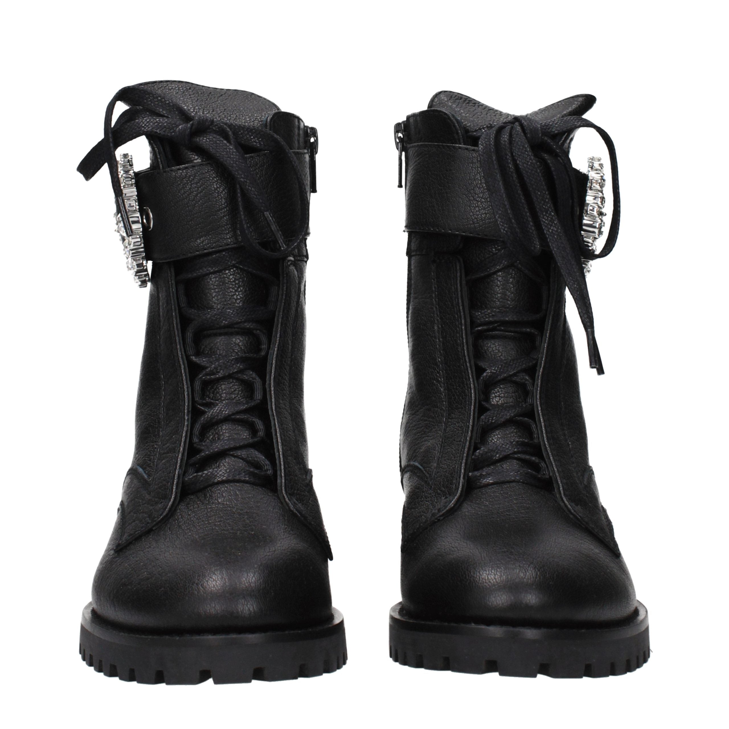 Jimmy Choo Schwarze Leder-Stiefeletten