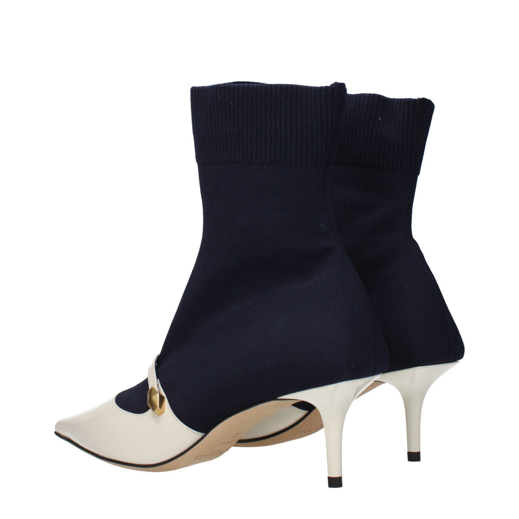 Jimmy Choo Blaue Ankle Boots aus Stoff