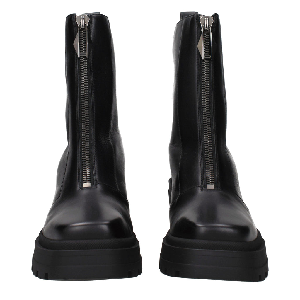 Jimmy Choo Schwarze Leder-Stiefeletten