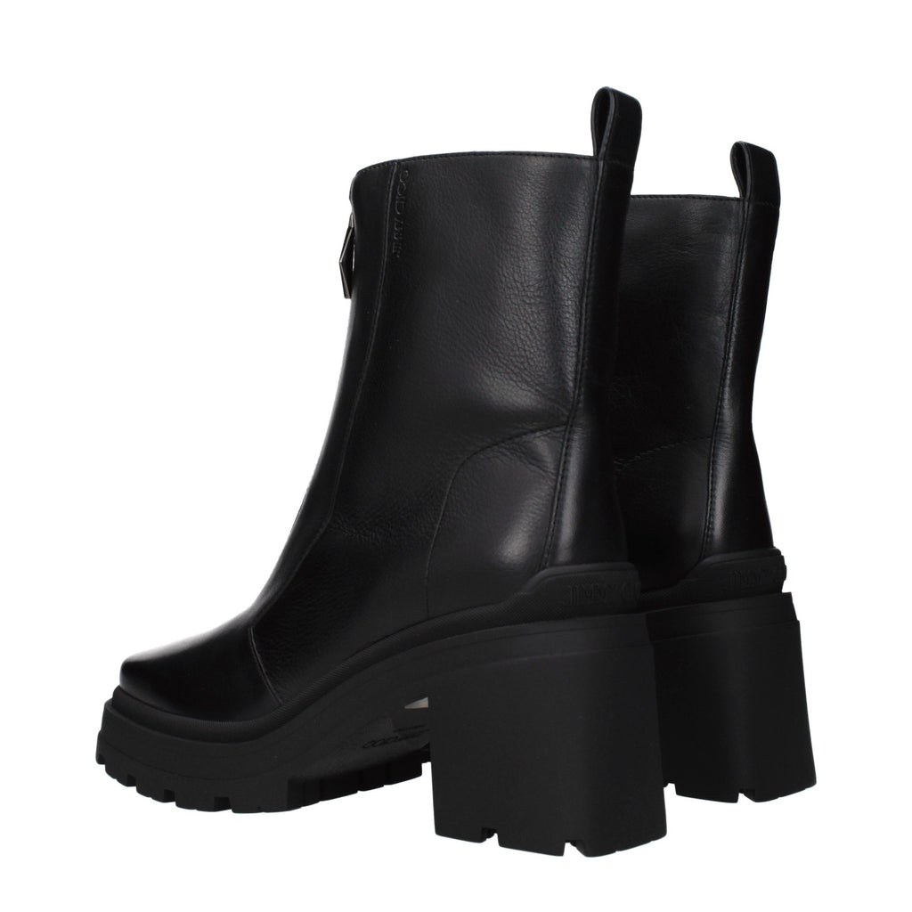 Jimmy Choo Schwarze Leder-Stiefeletten