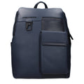 Piquadro Blauer Lederrucksack