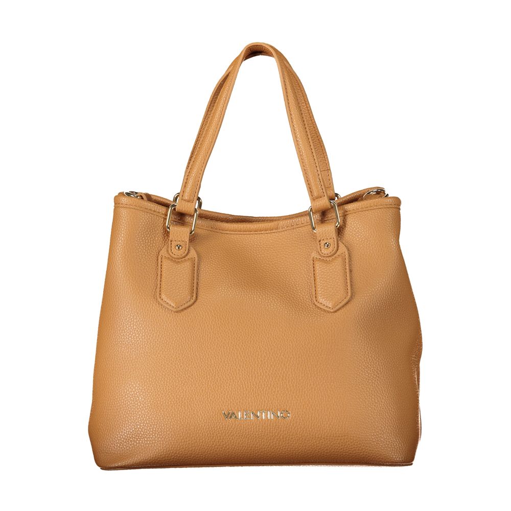 Mario Valentino Braune Damenhandtasche aus Polyurethan
