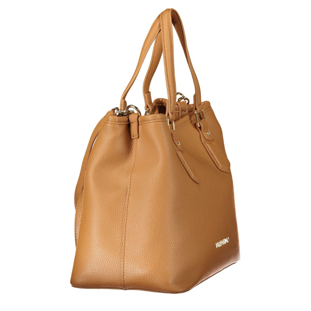 Mario Valentino Braune Damenhandtasche aus Polyurethan
