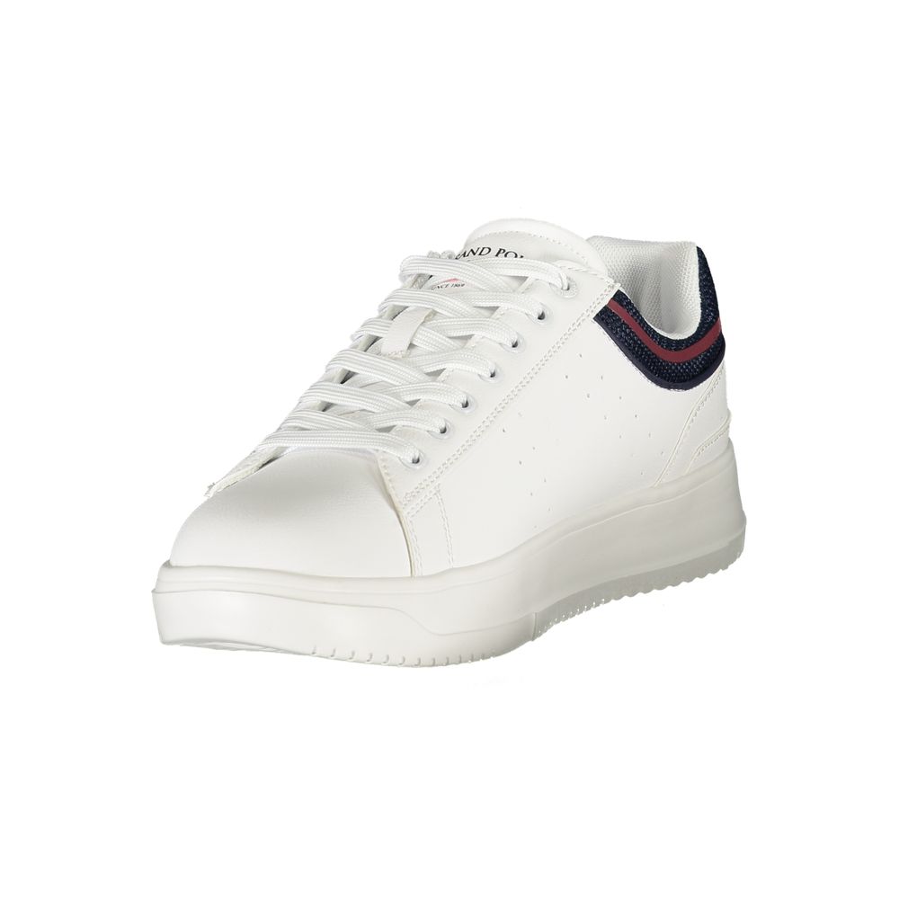 U.S. Grand Men's White Polyurethane Sneakers