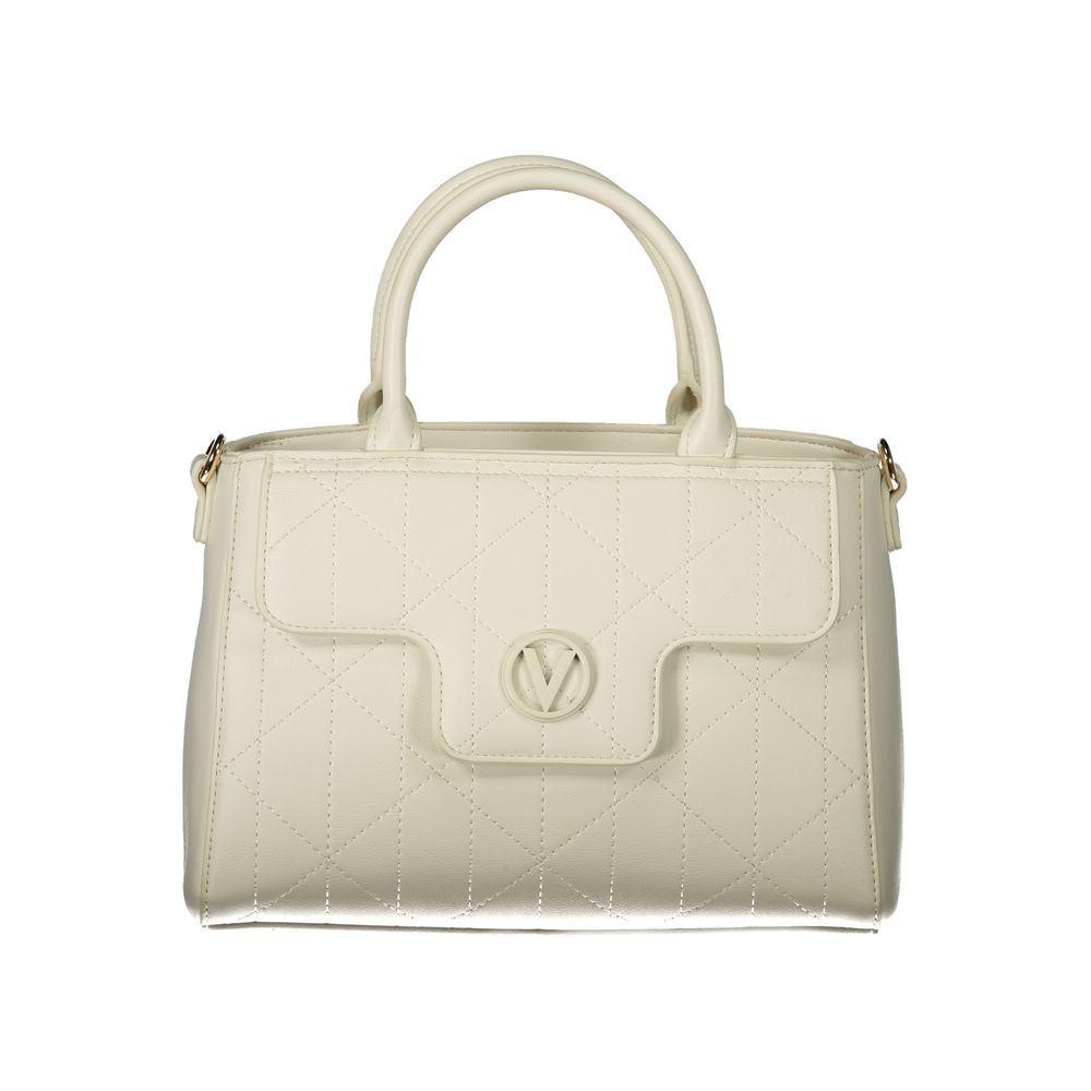 Mario Valentino Weiße Damen-Handtasche aus Polyurethan