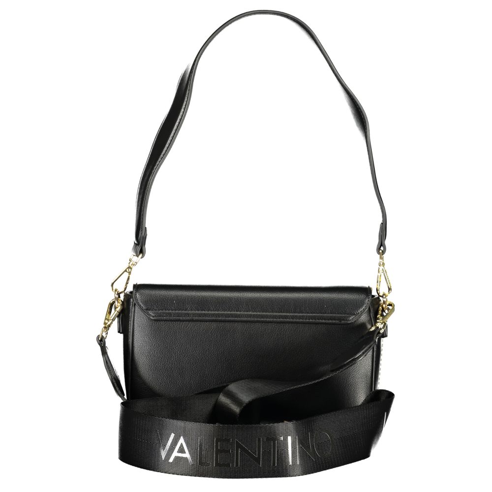 Mario Valentino Nero Poliuretano Damen-Tasche mit verstellbarem Schultergurt