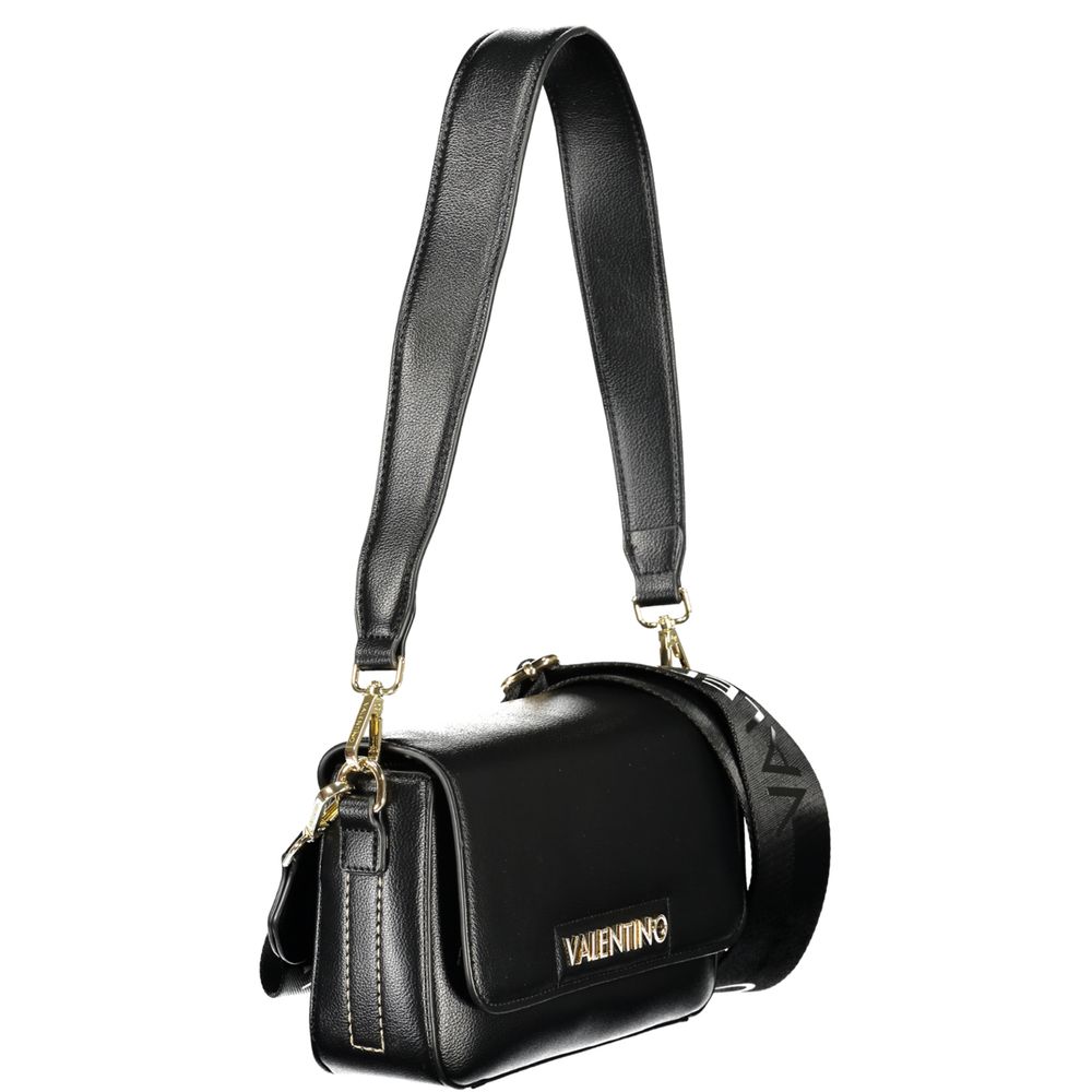 Mario Valentino Nero Poliuretano Damen-Tasche mit verstellbarem Schultergurt