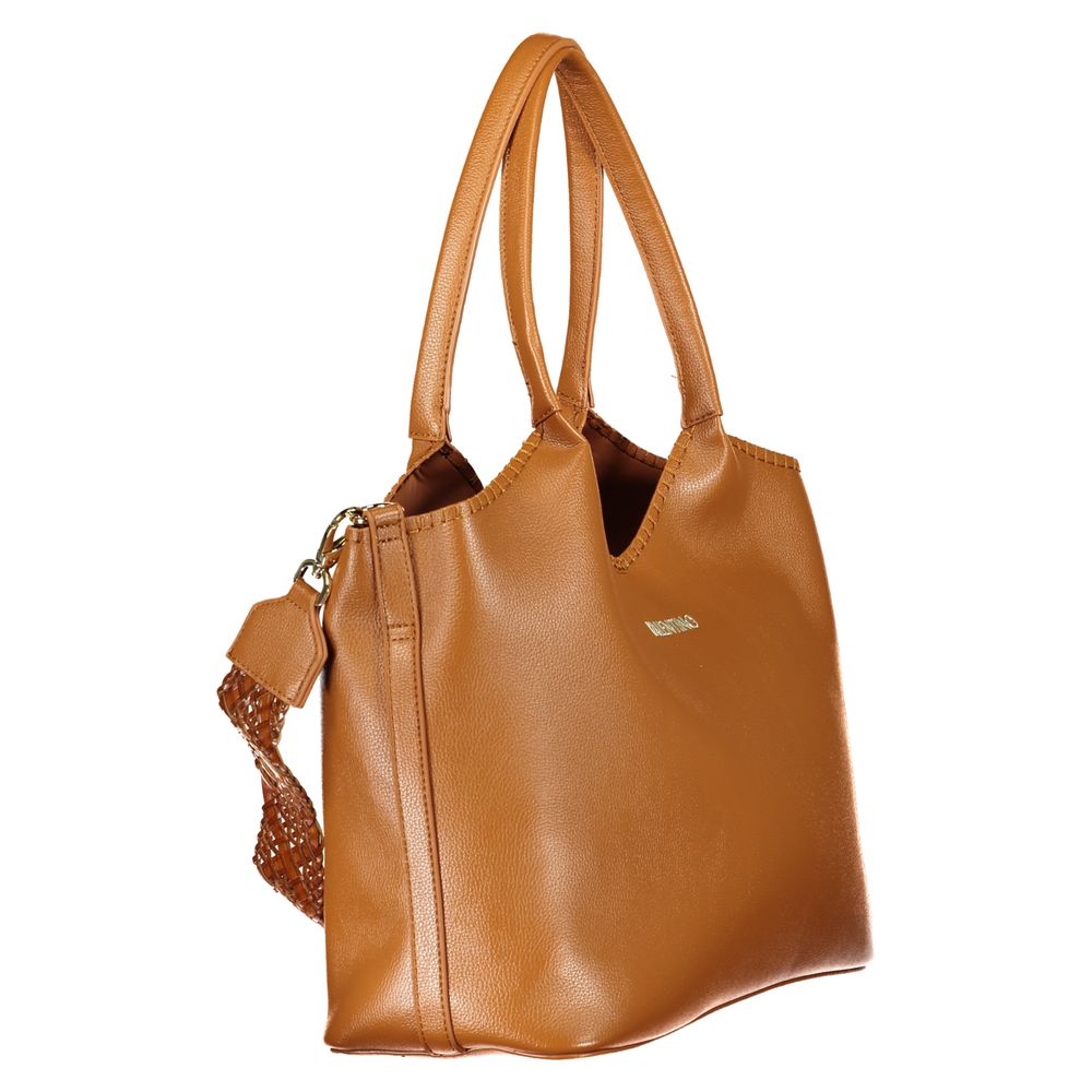 Mario Valentino Braune Handtasche aus Polyethylen