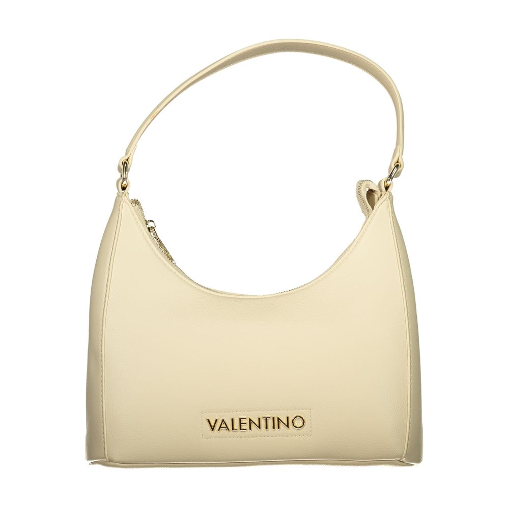 Mario Valentino Beige Polyurethan Damentasche mit Henkel und verstellbarem Gurt