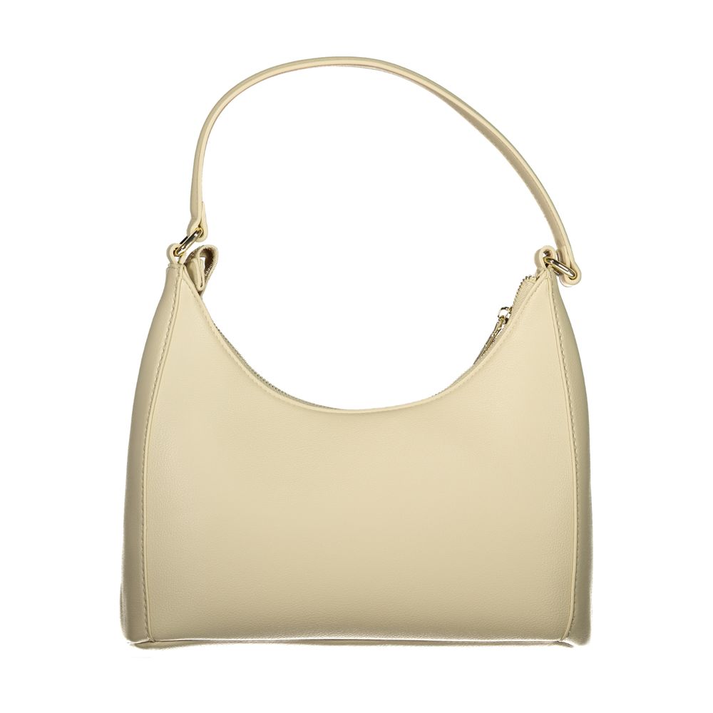 Mario Valentino Beige Polyurethan Damentasche mit Henkel und verstellbarem Gurt