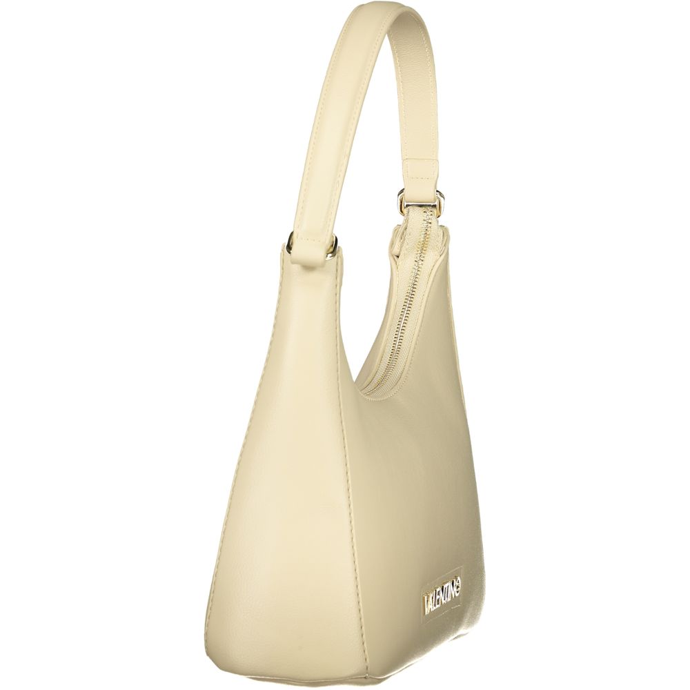 Mario Valentino Beige Polyurethan Damentasche mit Henkel und verstellbarem Gurt