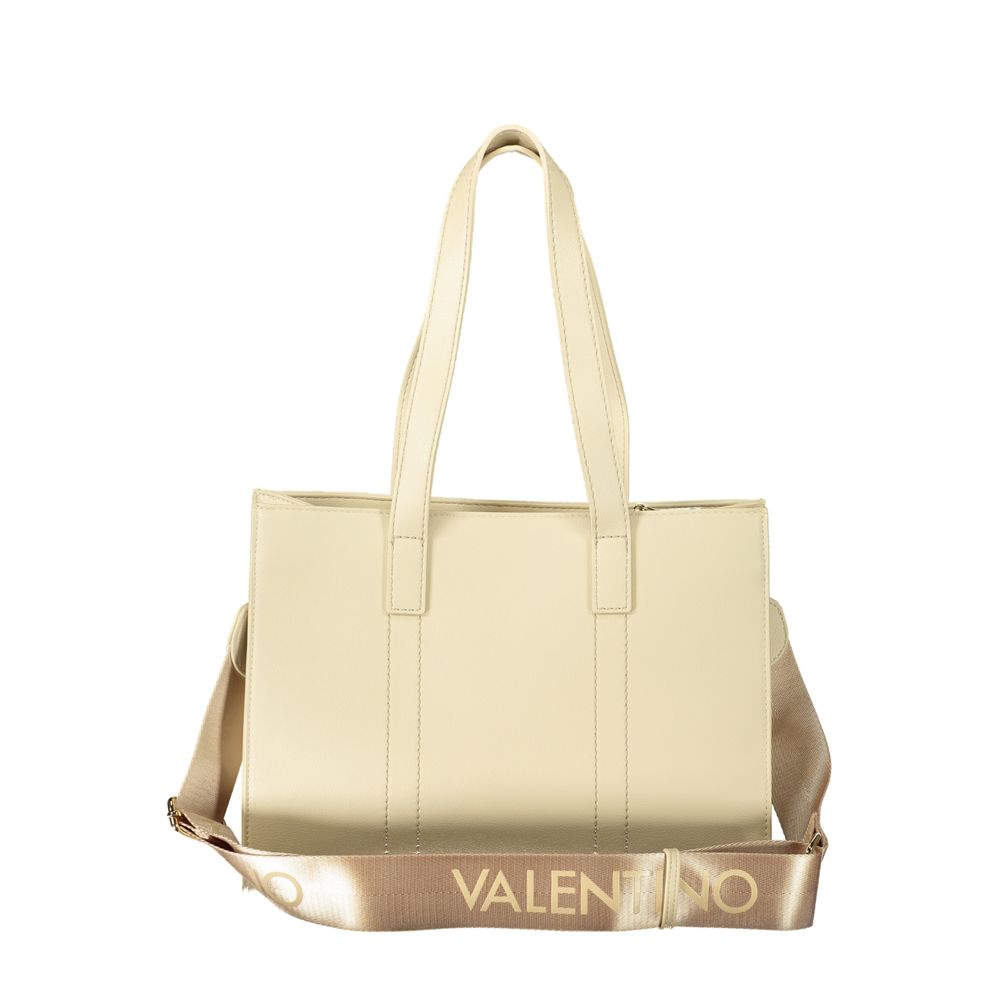 Mario Valentino Beige Polyurethane Damen Handtasche