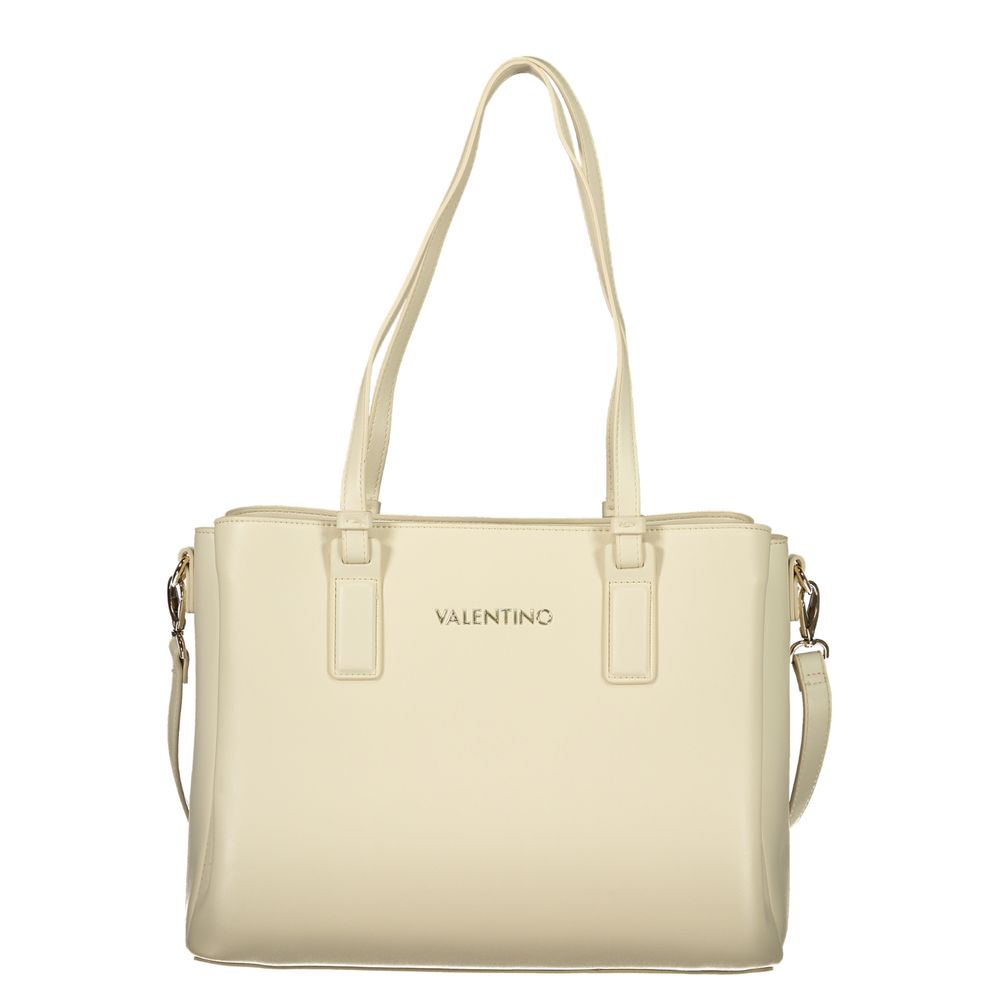 Mario Valentino Beige Polyurethane Damen Handtasche