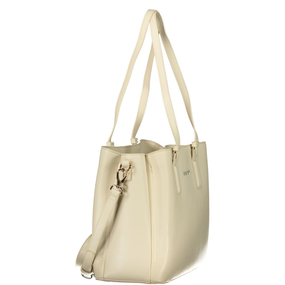Mario Valentino Beige Polyurethane Damen Handtasche