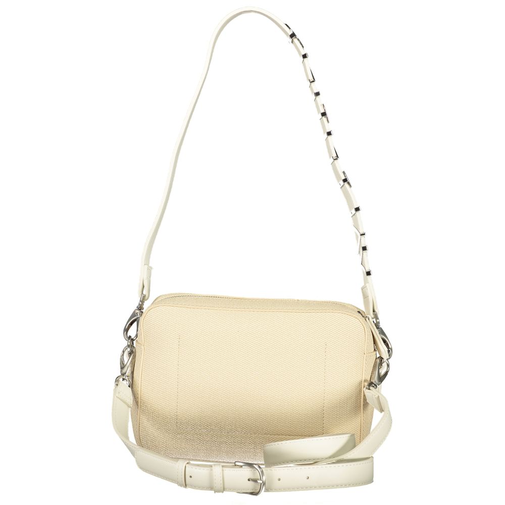 Mario Valentino Beige Polyurethane Damen Handtasche