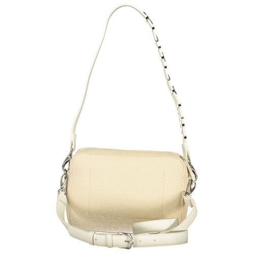 Mario Valentino Beige Polyurethane Damen Handtasche