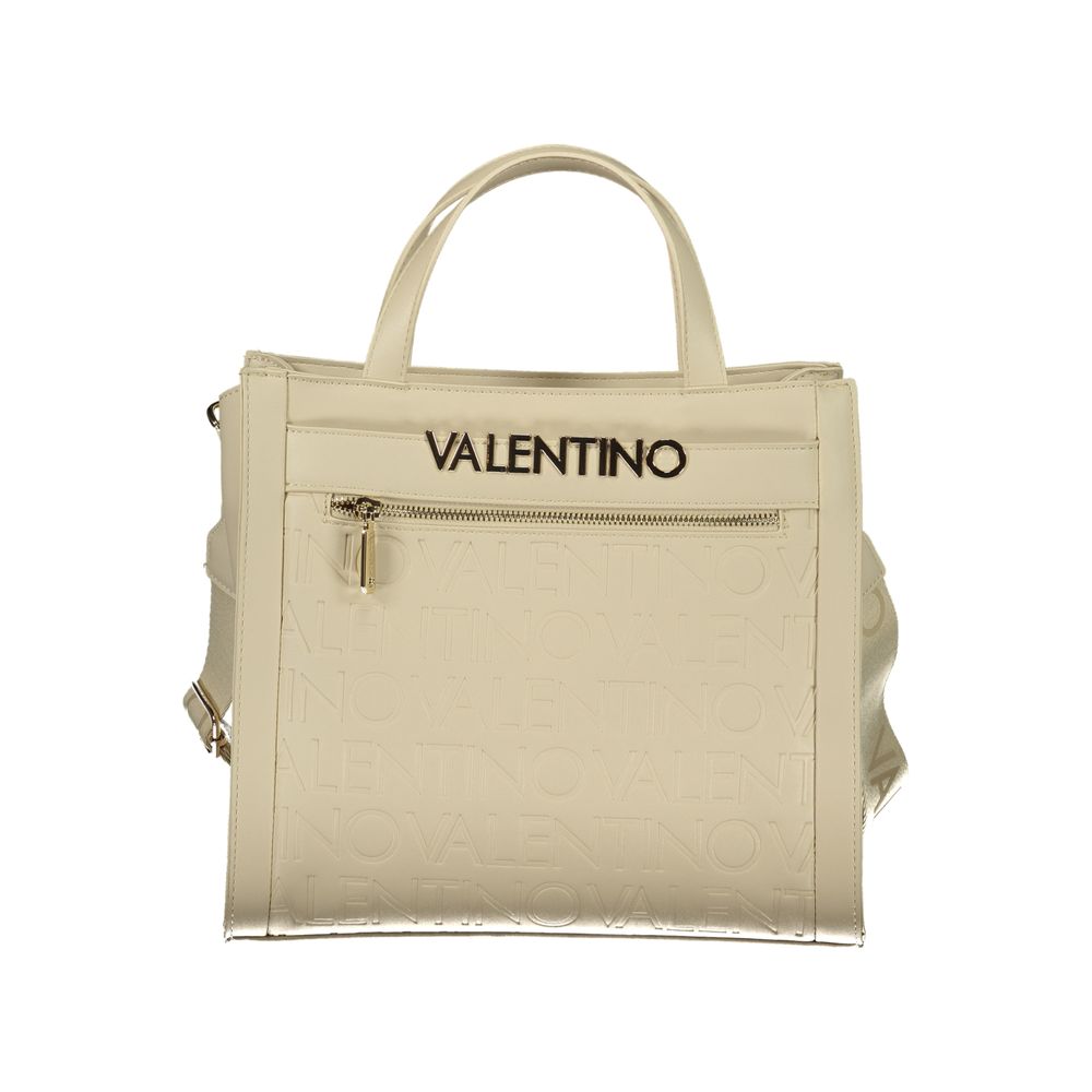 Mario Valentino Beige Polyurethane Damenhandtasche