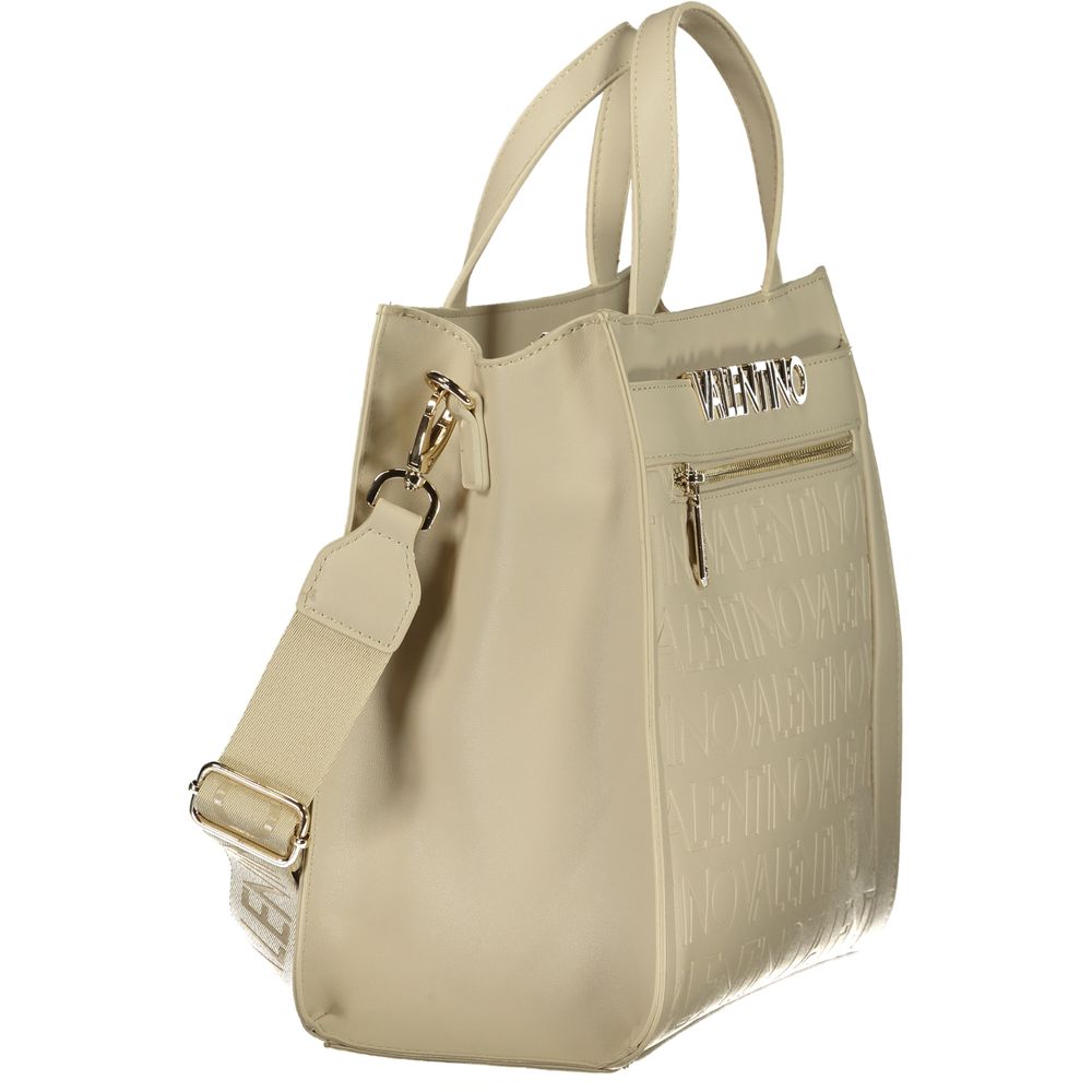 Mario Valentino Beige Polyurethane Damenhandtasche