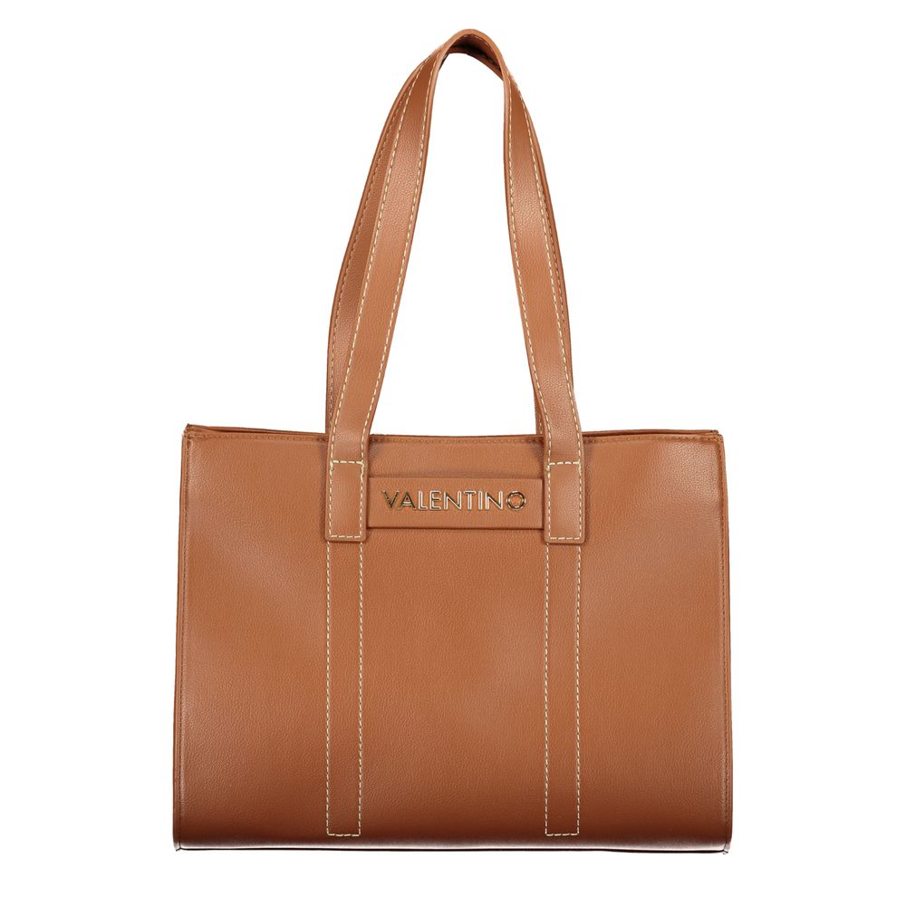 Mario Valentino Braune Damenhandtasche aus Polyurethan