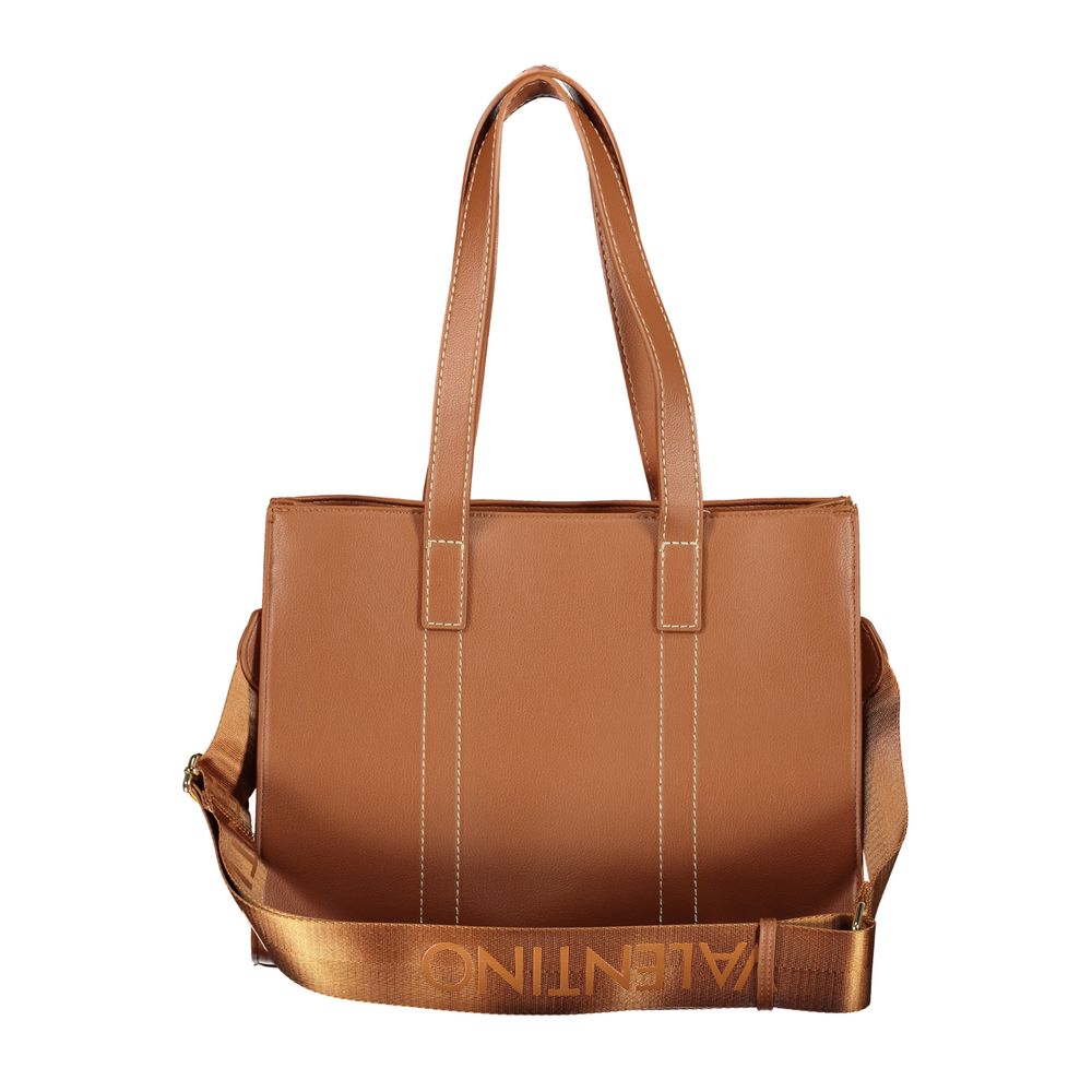 Mario Valentino Braune Damenhandtasche aus Polyurethan