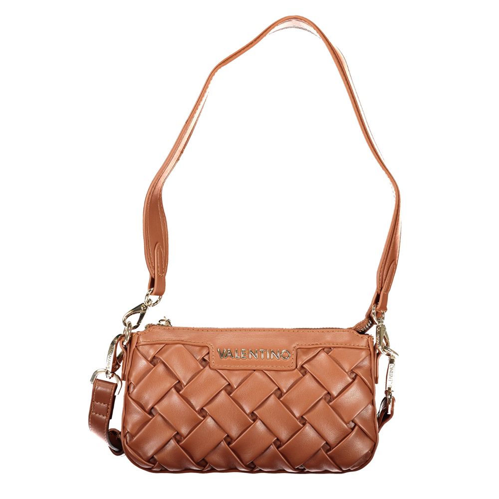 Mario Valentino Braune Damenhandtasche aus Polyurethan