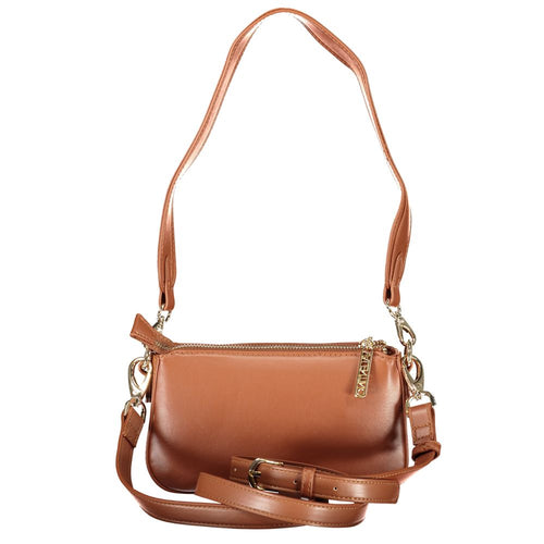 Mario Valentino Braune Damenhandtasche aus Polyurethan