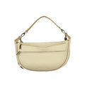 Mario Valentino Beige Polyurethane Women's Bag with Adjustable Shoulder Strap