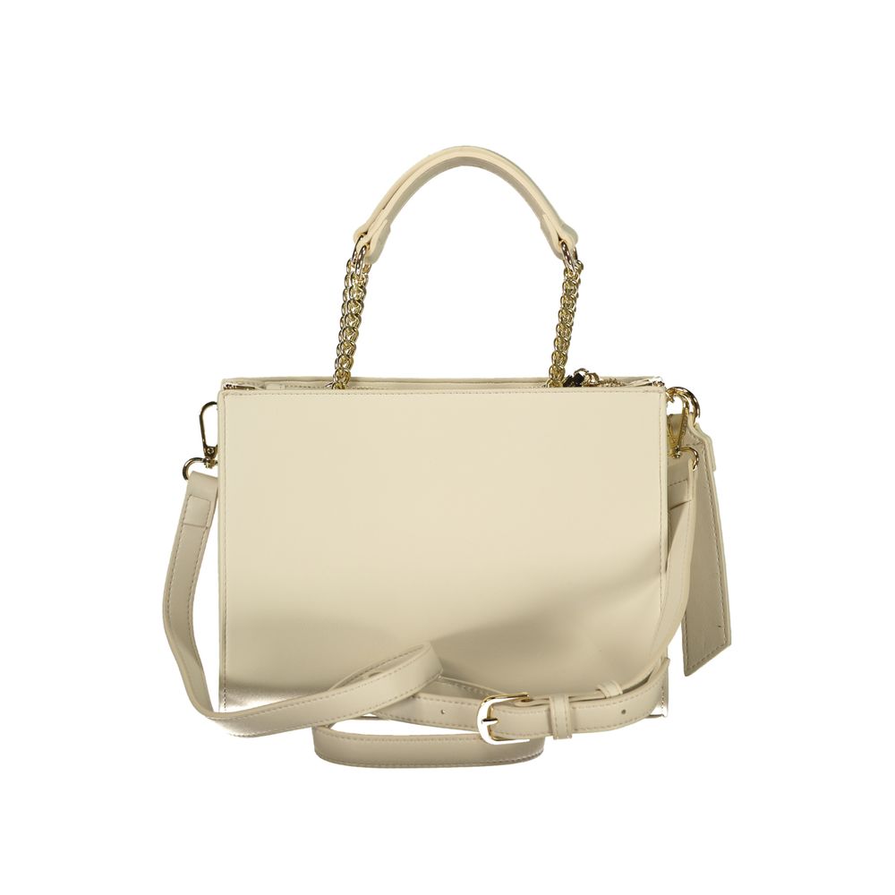 Mario Valentino Beige Polyurethane Damen Handtasche