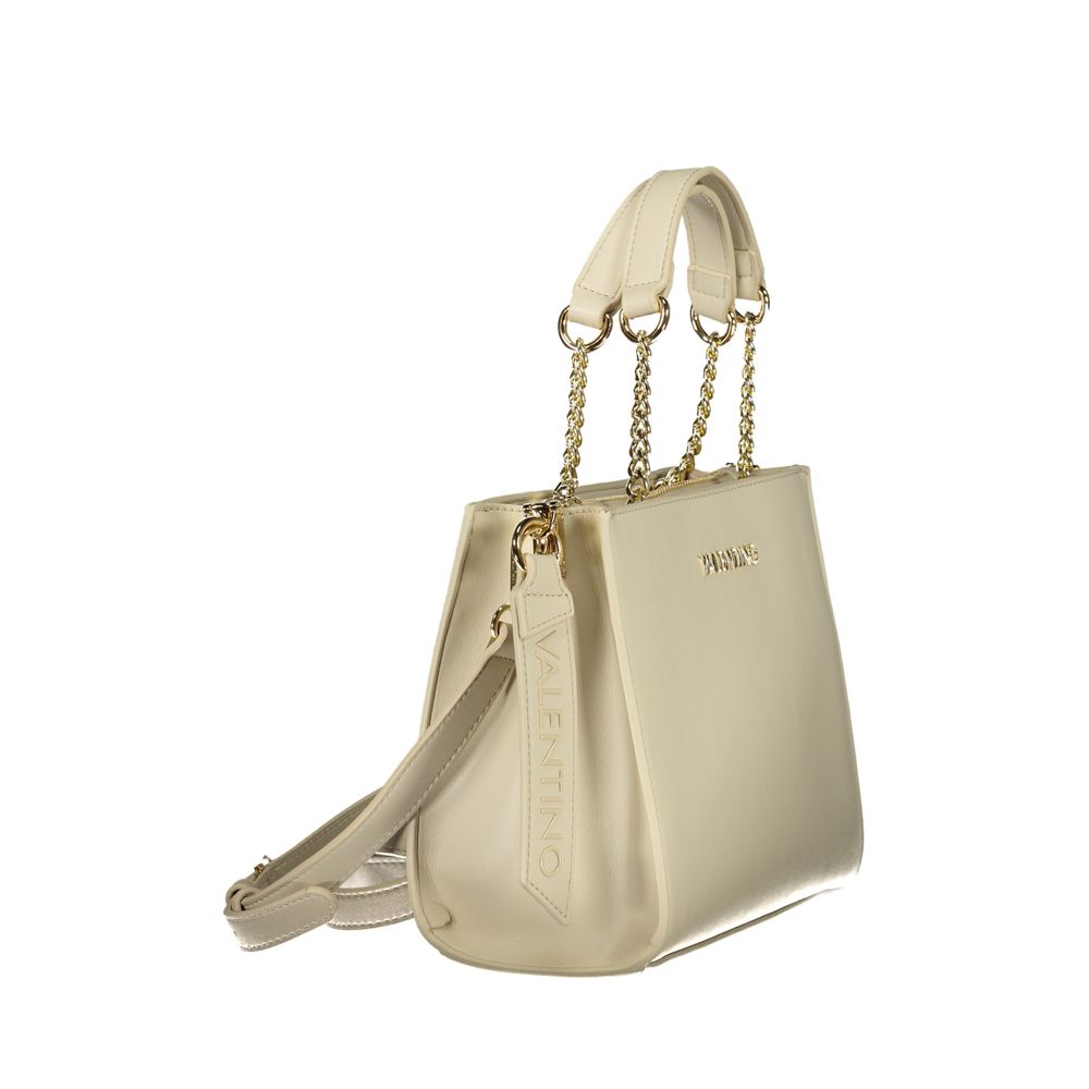Mario Valentino Beige Polyurethane Damen Handtasche