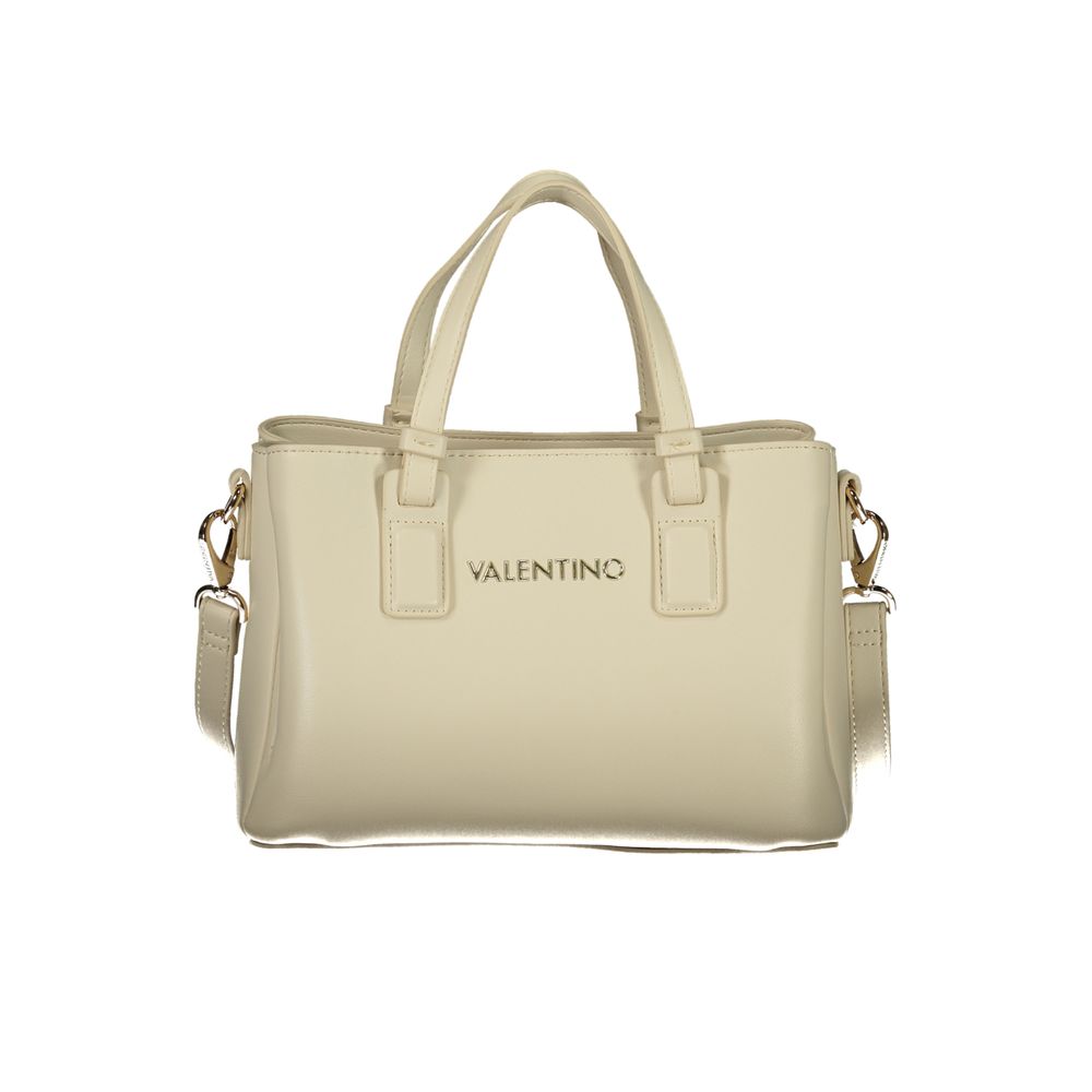 Mario Valentino Beige Polyurethane Damen Handtasche