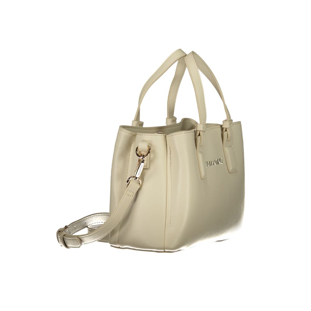 Mario Valentino Beige Polyurethane Damen Handtasche
