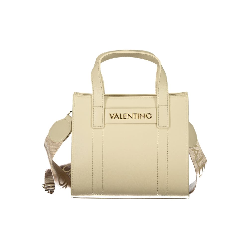 Mario Valentino Beige Polyurethane Damen Handtasche