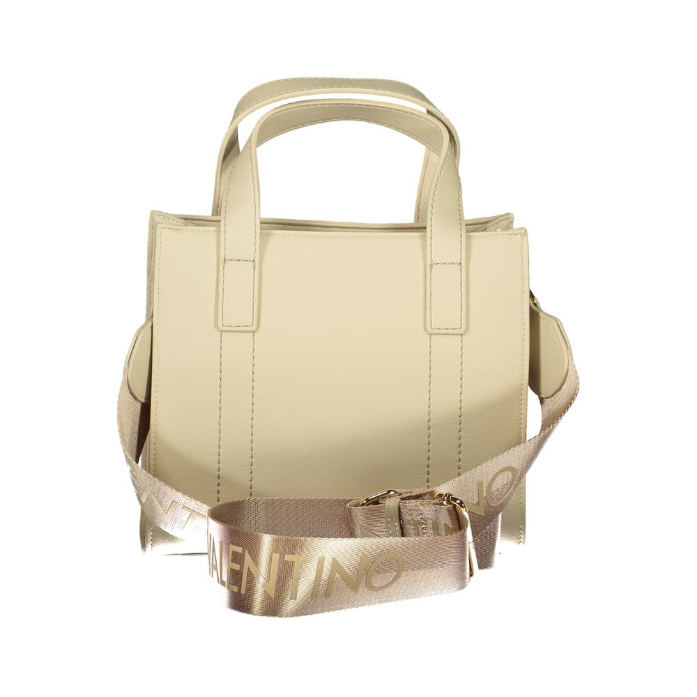 Mario Valentino Beige Polyurethane Damen Handtasche