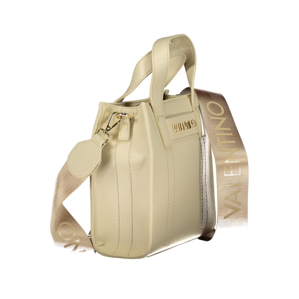 Mario Valentino Beige Polyurethane Damen Handtasche
