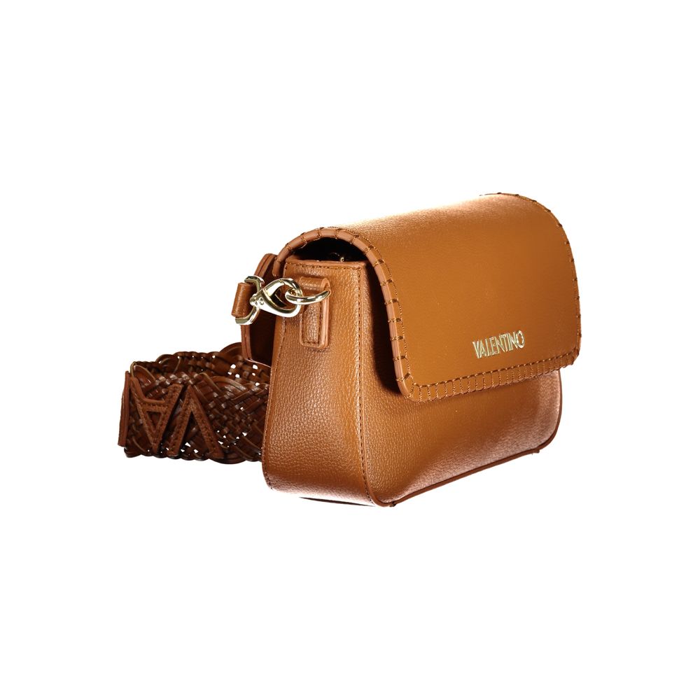 Mario Valentino Braune Damenhandtasche aus Polyurethan