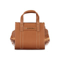Mario Valentino Brown Women's Handbag in Polyurethane with Adjustable Straps