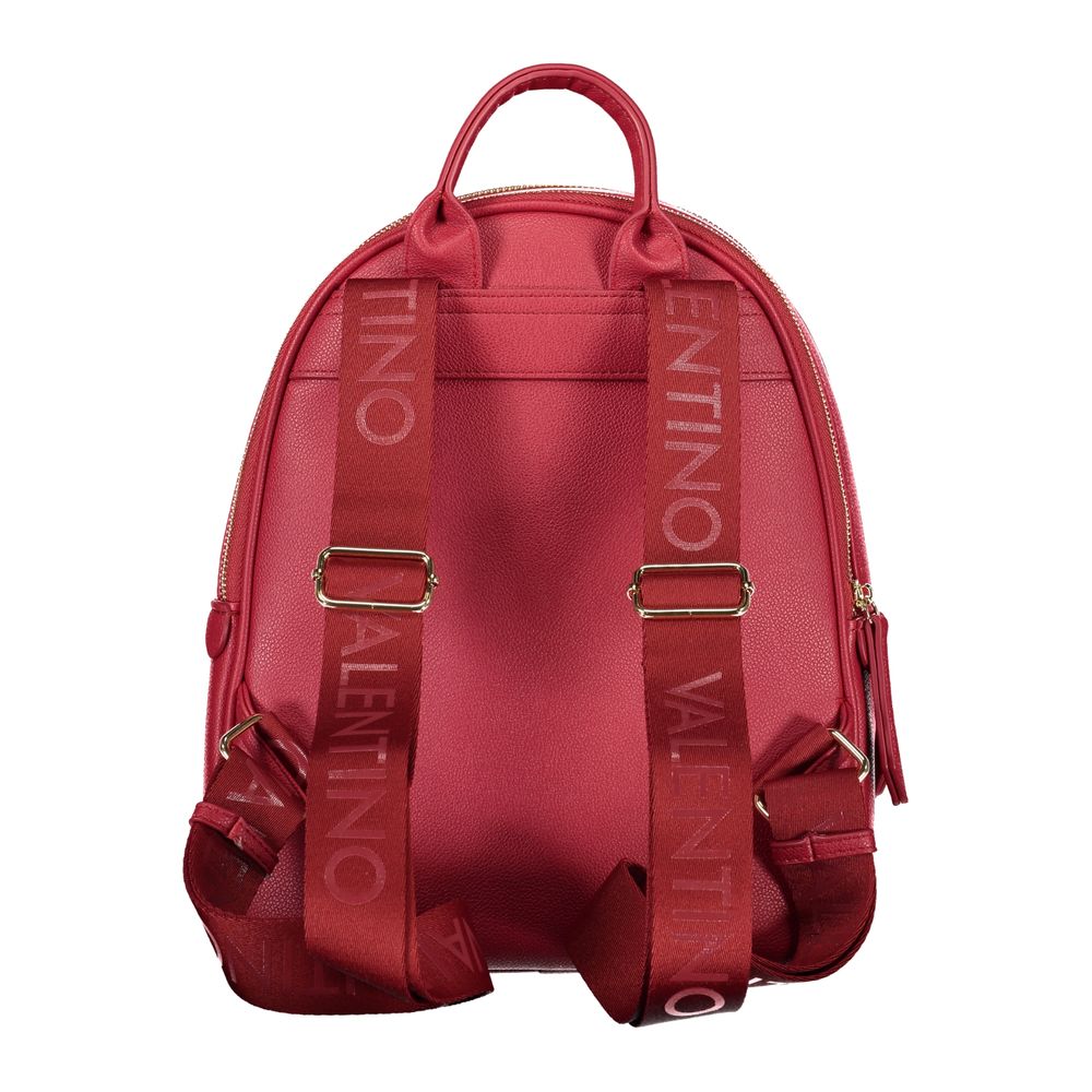Mario Valentino Roter Rucksack aus Polyurethan für Damen
