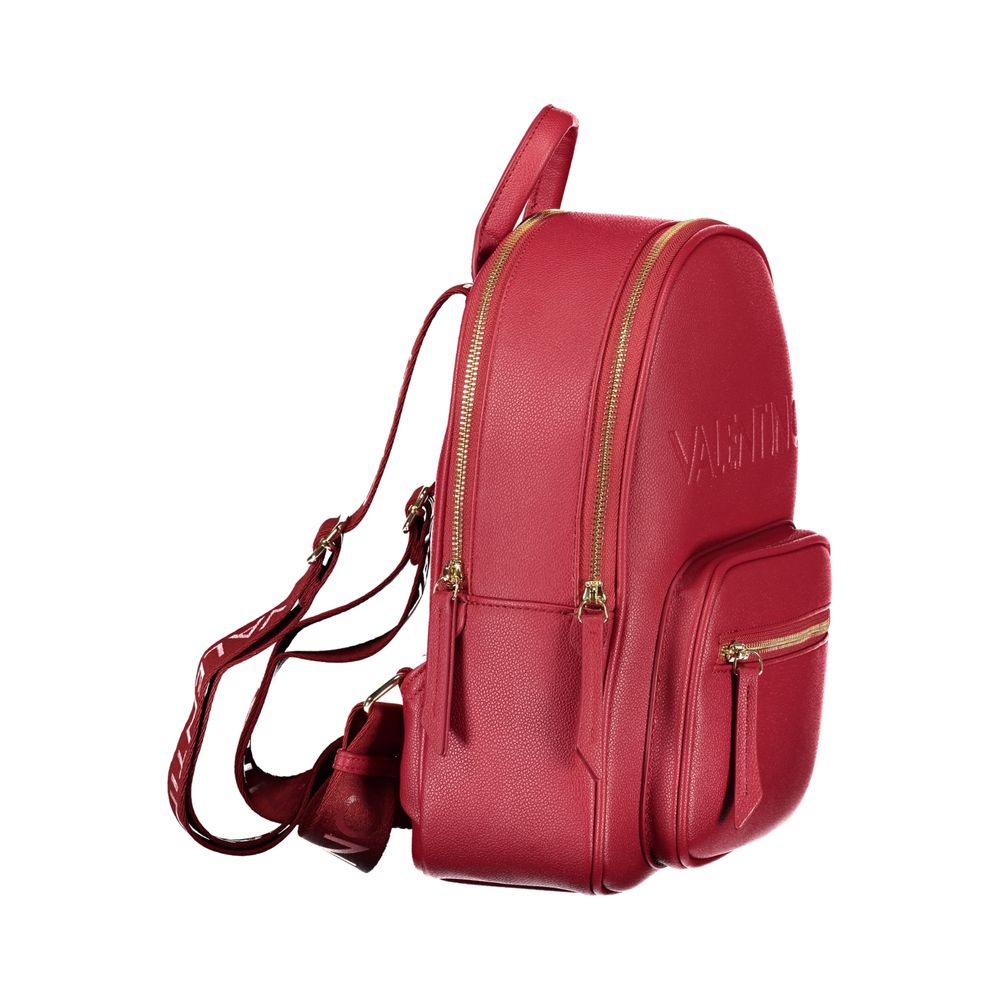 Mario Valentino Roter Rucksack aus Polyurethan für Damen