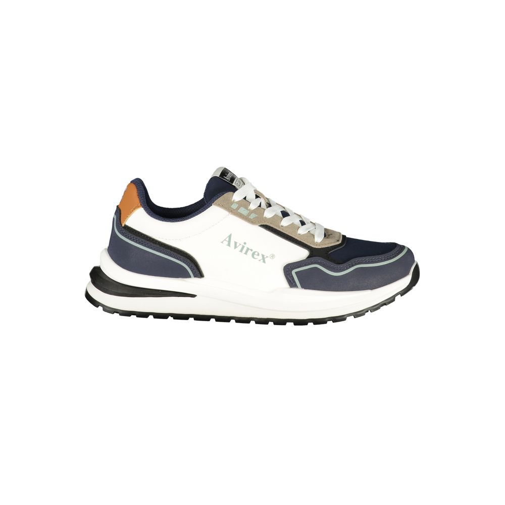Avirex Weiße Herren-Sneaker aus Polyester