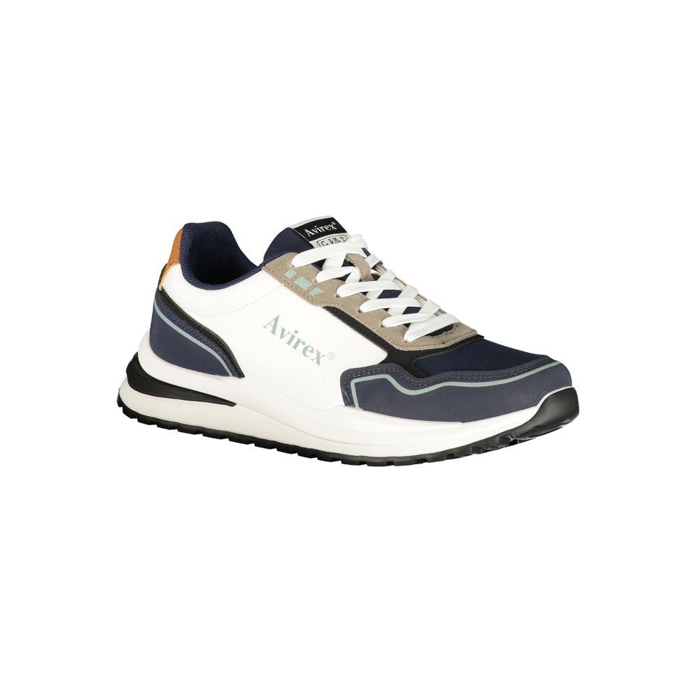 Avirex Weiße Herren-Sneaker aus Polyester
