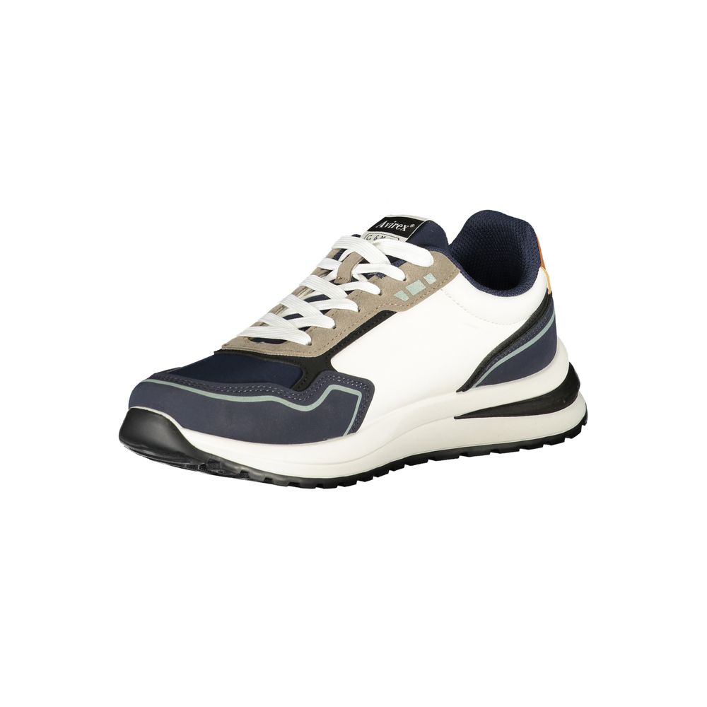Avirex Weiße Herren-Sneaker aus Polyester