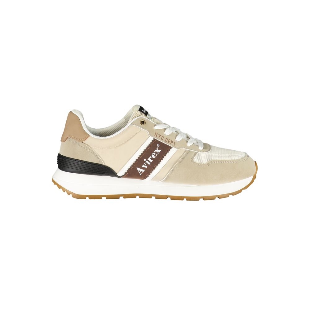 Avirex Beiger Sneaker aus Polyurethan für Herren