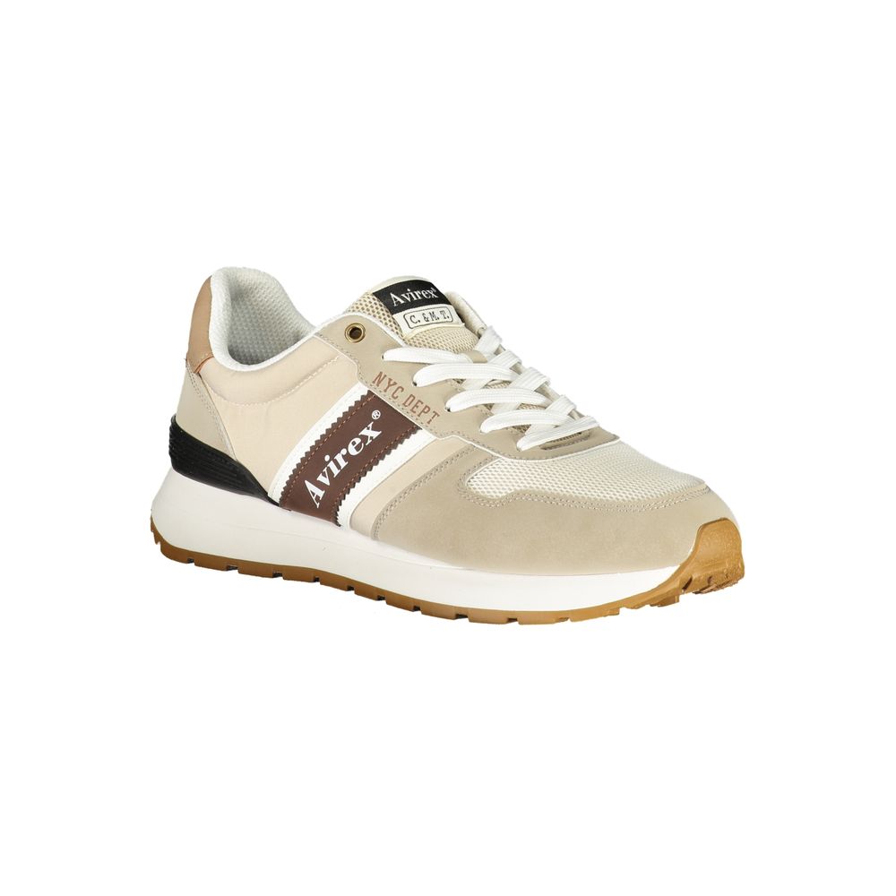 Avirex Beiger Sneaker aus Polyurethan für Herren