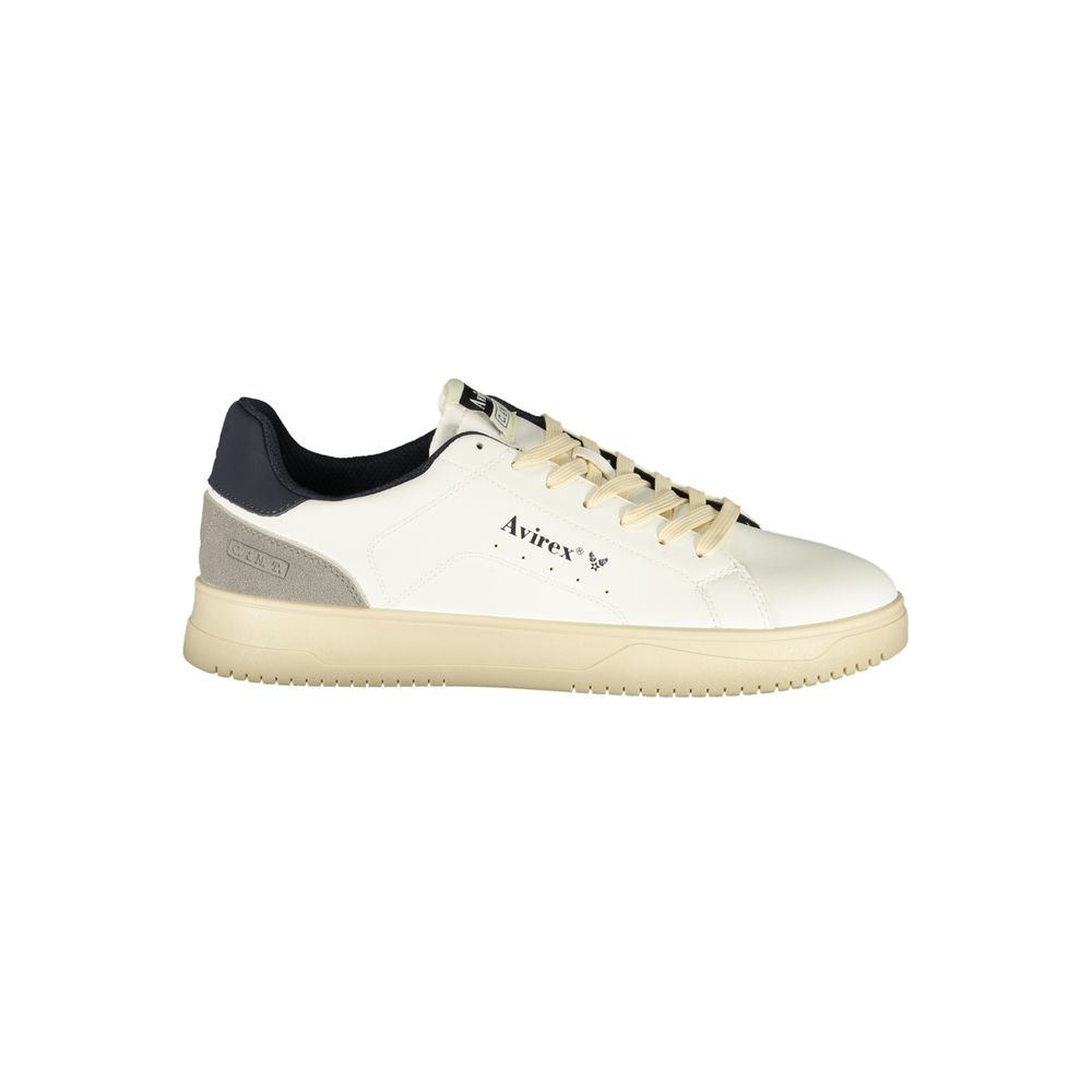Avirex Herren-Sneaker aus weißem Polyurethan
